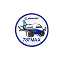 Patch Boeing 737 MAX Chubby Plane (round) / 9cm version