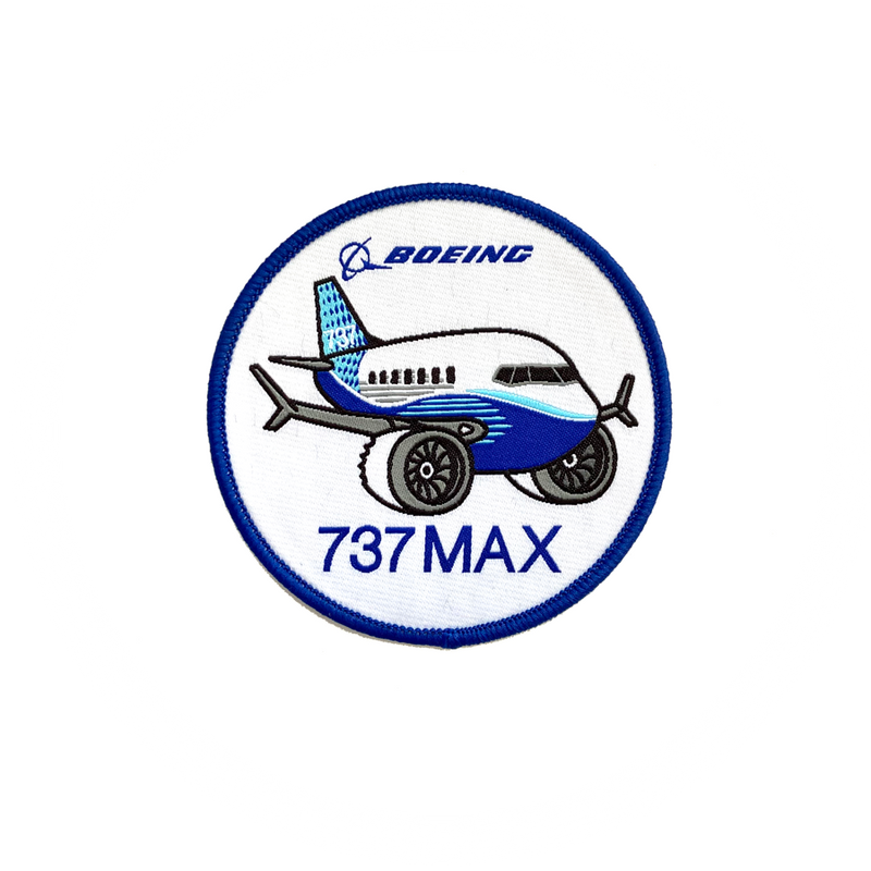 Patch Boeing 737 MAX Chubby Plane (round) / 9cm version