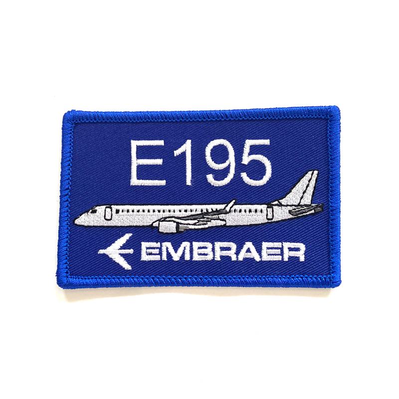Patch Embraer E195 E-195 blue/rectangle