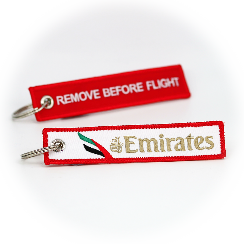 Keyring Emirates Airlines / Remove Before Flight (red)