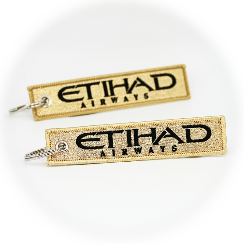Keyring Etihad Airways / Remove Before Flight (gold)