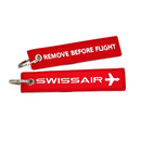 Keyring SWISSAIR / Remove Before Flight (1970 logo)