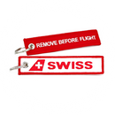 Keyring SWISS / Remove Before Flight (logo)