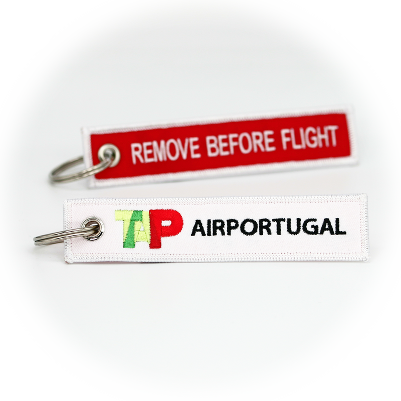 Keyring TAP Air Portugal / Remove Before Flight (red)
