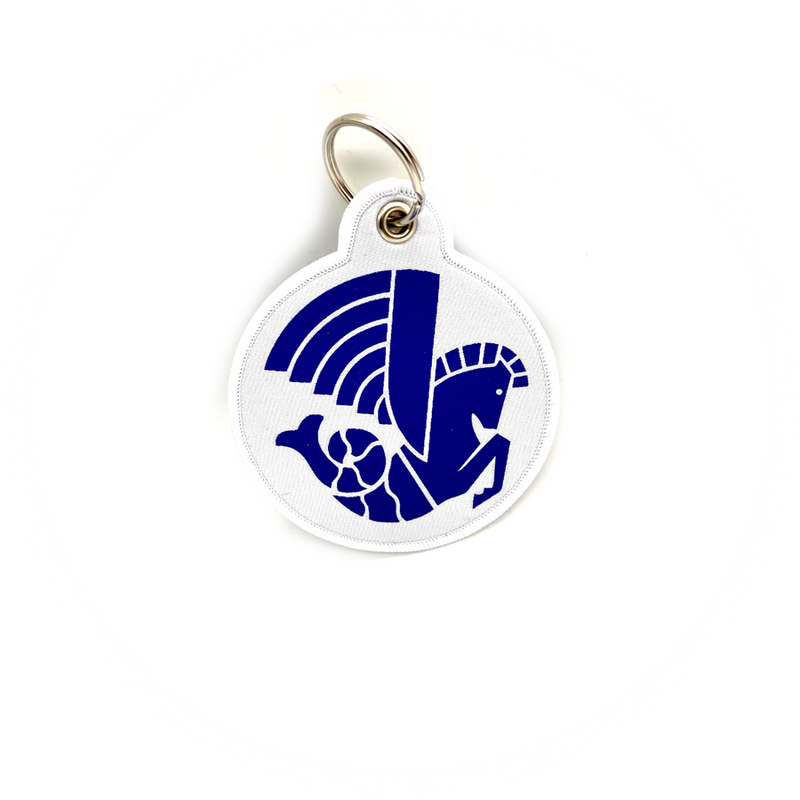 Keyring Air France vintage sea horse logo circular (woven)