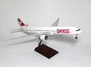 SWISS Boeing 777-300ER Desktop model 1:160 with landing gear + Cabin Lights!