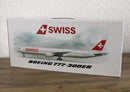 SWISS Boeing 777-300ER Desktop model 1:160 with landing gear + Cabin Lights!