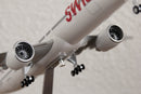 SWISS Boeing 777-300ER Desktop model 1:160 with landing gear + Cabin Lights!