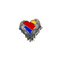 Pin SWA Southwest Airlines Silver Wings around Heart Logo