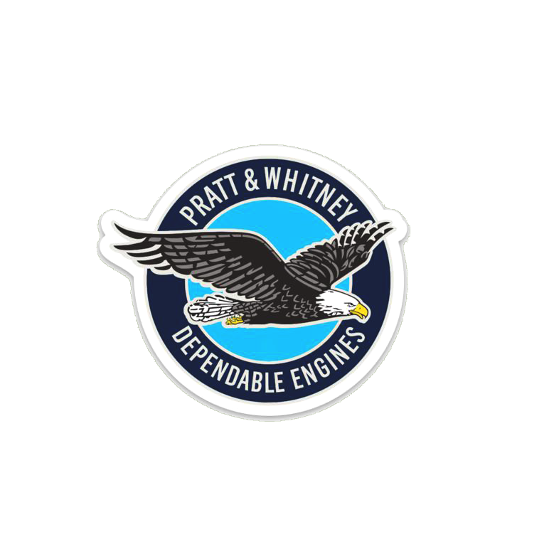 Sticker Pratt & Whitney / Dependable Engines Edition / Eagle Logo (current)