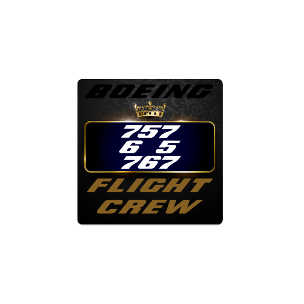 Sticker Flight Crew Boeing 757 / Boeing 767