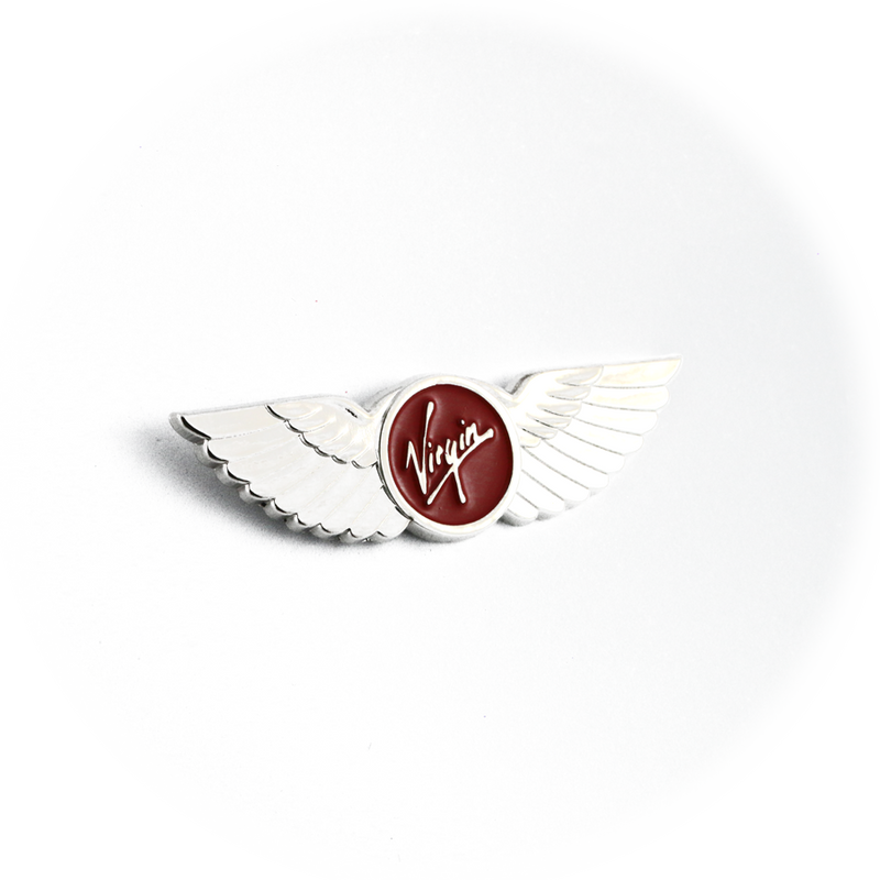 Wing Pin Virgin Atlantic (Pilot Wing silver)