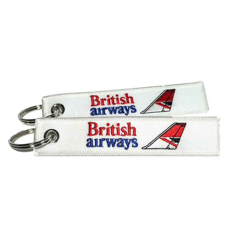 Keyring British Airways (Vintage White - Speedbird Tail)