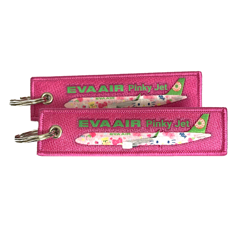Keyring Eva Air - PINKY JET - Airbus A321