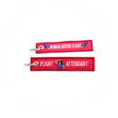 Keyring Flight Attendant (pink/tan)
