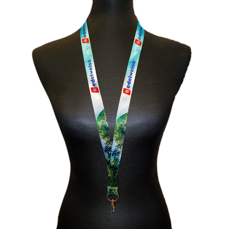 Lanyard Edelweiss Air - Design "Crystal Water Palms"