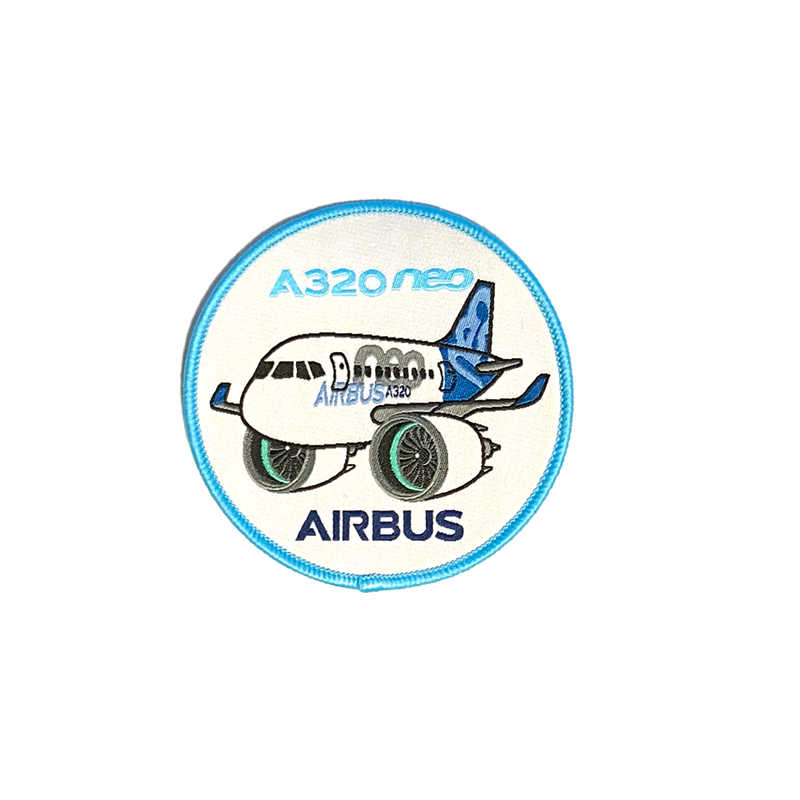Patch Airbus A320 NEO (round) Chubby Plane / 9cm