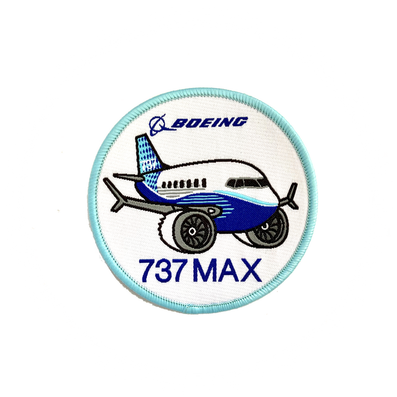 Patch Boeing 737 MAX Chubby Plane (round) / 3 inch version