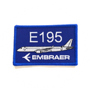 Patch Embraer E195 E-195 blue/rectangle