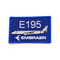 Patch Embraer E195 E-195 blue/rectangle