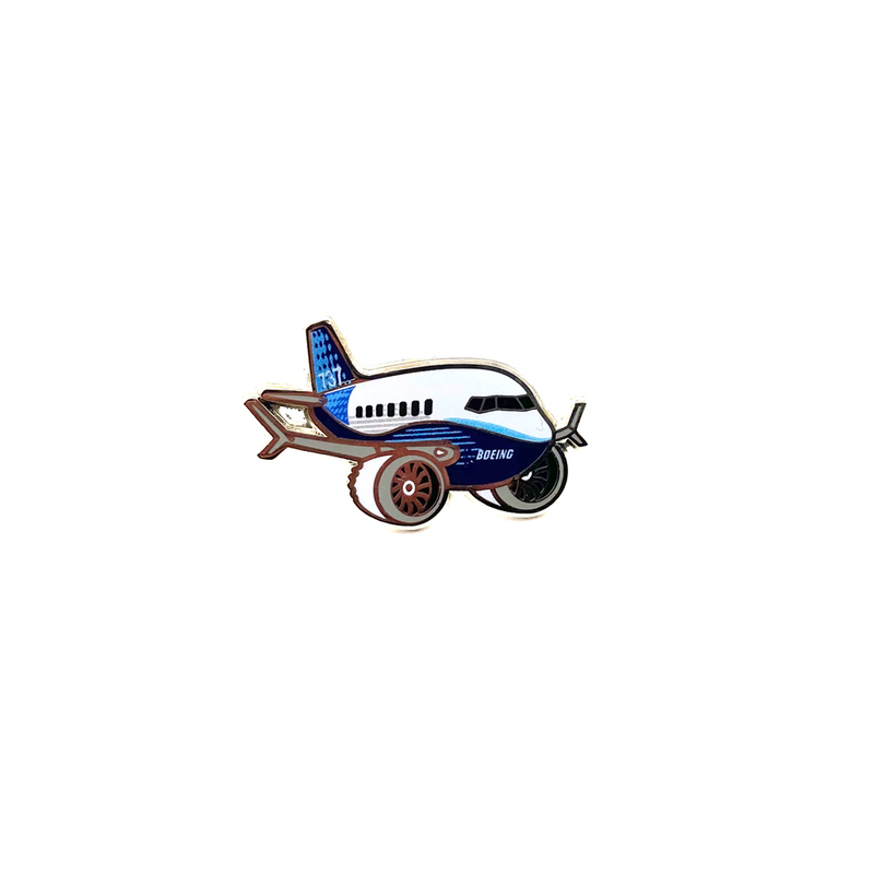 Pin Boeing 737 MAX Boeing House Livery "chubby plane"