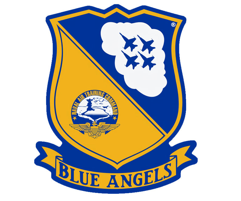 Sticker Blue Angels  Navy Flight Demonstration Squadron Emblem (6 inch, large)