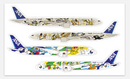 ANA All Nippon Airways Sticker-Sheet Pokemon Planes Livery: EEVEE JET & PIKACHU JET