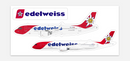 Edelweiss Air Sticker Sheet A320neo and A350-900 (3 stickers)