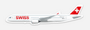 SWISS International Air Lines Airbus A350-900 regular livery Sticker (die-cut) (Copy)