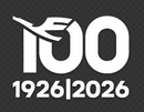 Transfer Sticker Lufthansa 100 Years Logo (sticker with no background)