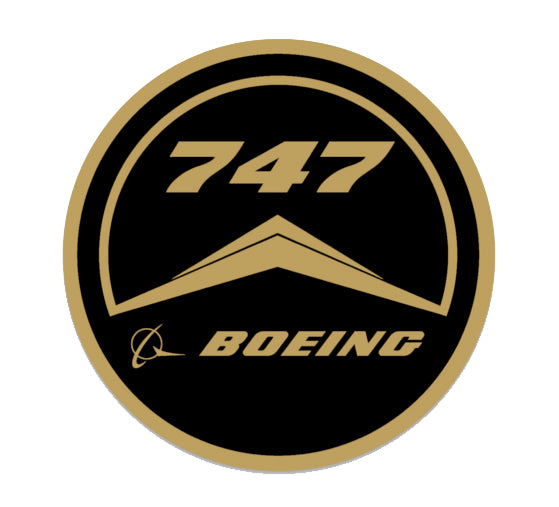 Sticker Boeing vintage style Boeing 747