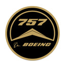 Sticker Boeing vintage style Boeing 757