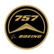 Sticker Boeing vintage style Boeing 757