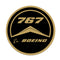 Sticker Boeing vintage style Boeing 767