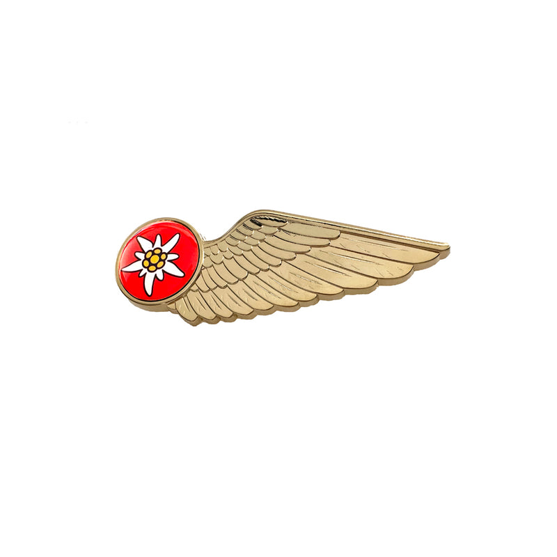 Half Wings Pin EDELWEISS AIR airlines Logo (Cabin Crew Wing Pin)