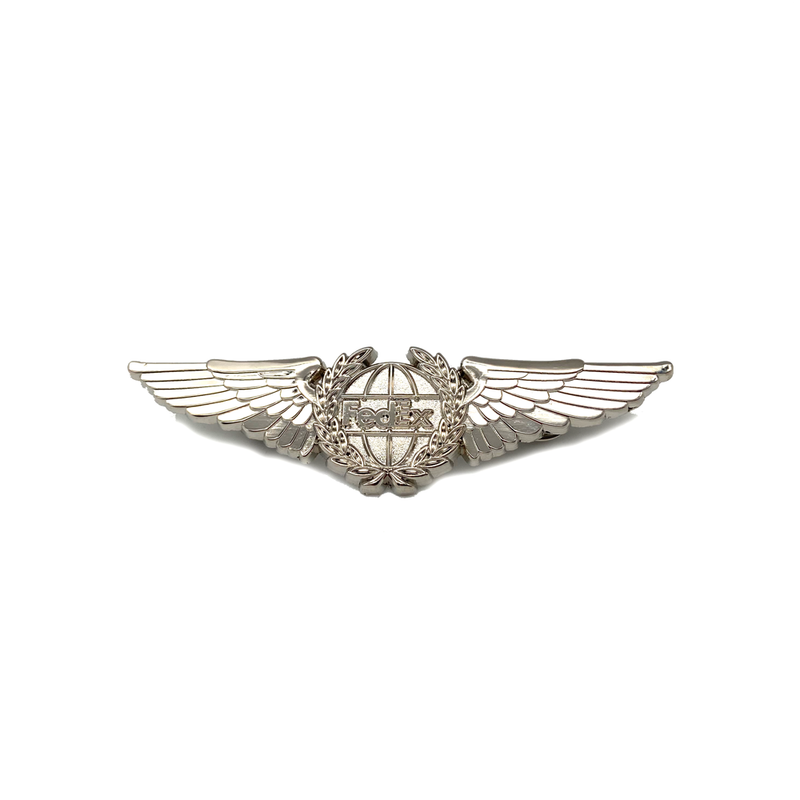 Wing Pin FedEx Federal Express (3.25 inch) Pilot Wing