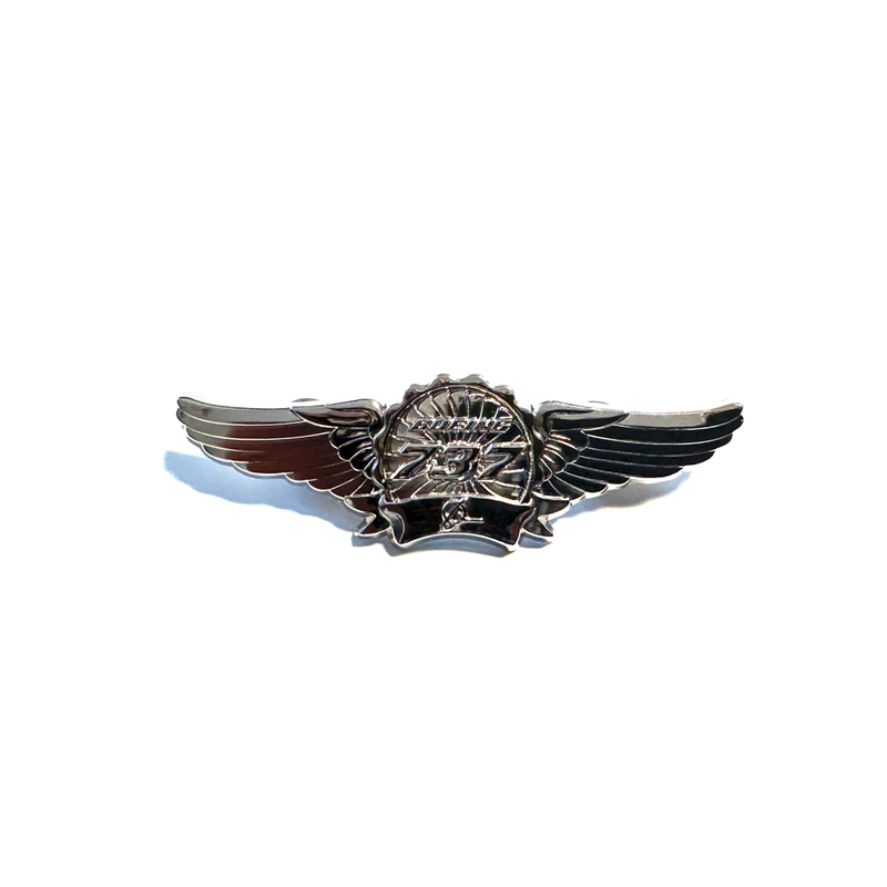 Wing Pin Boeing 737 silver (3-inch Version) Pilot Wings
