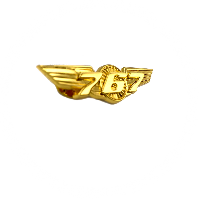 Wing Pin Boeing 767 gold