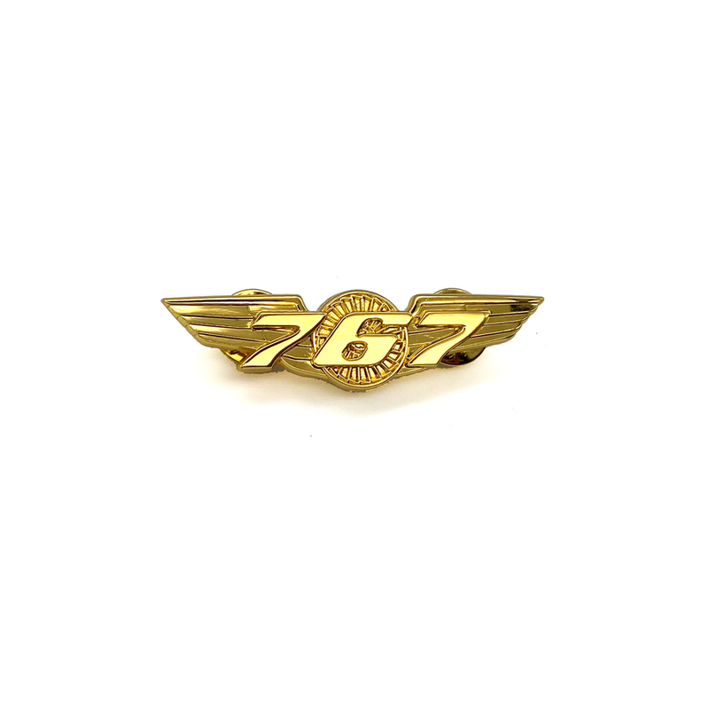 Wing Pin Boeing 767 gold