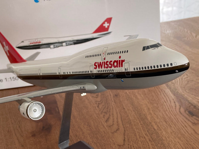 SWISSAIR Boeing 747 Desktop Model HB-IGF "ZÜRICH"