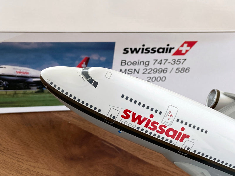 SWISSAIR Boeing 747 Desktop Model HB-IGF "ZÜRICH"
