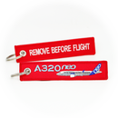 Keyring Airbus A320 NEO / Remove Before Flight