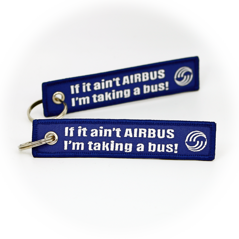 Keyring Airbus "If it'aint Airbus, I'm taking a bus"