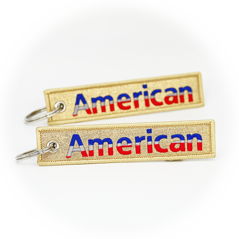 Keyring American Airlines AA / Remove Before Flight (gold)