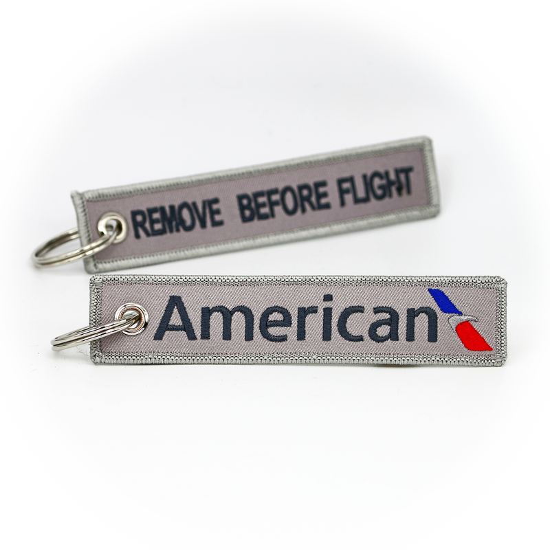 Keyring American Airlines AA / Remove Before Flight (current logo)