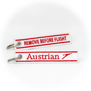 Keyring AUA Austrian Airlines / Remove Before Flight (white)