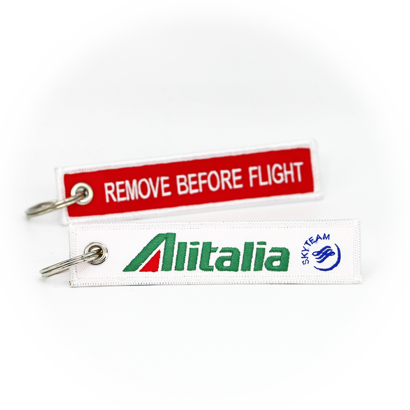 Keyring Alitalia (white/red)
