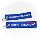 Keyring British Airways / Remove Before Flight (blue)