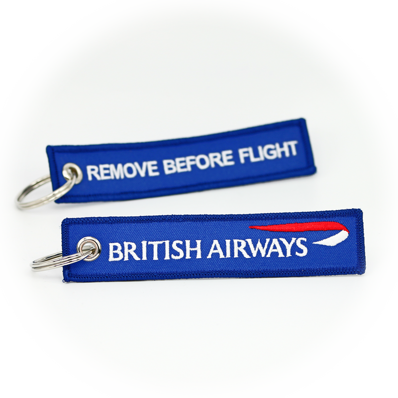 Keyring British Airways / Remove Before Flight (blue)