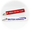 Keyring British Airways / Remove Before Flight (white)